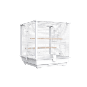 Large Breeding Bird Cage for Small to Medium Birds – White