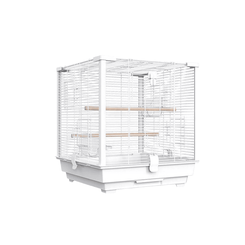 Large Breeding Bird Cage for Small to Medium Birds – White