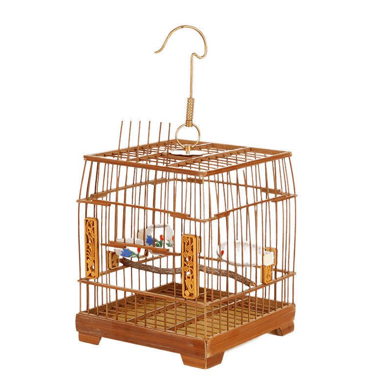 Small Bamboo Bird Cage – Natural